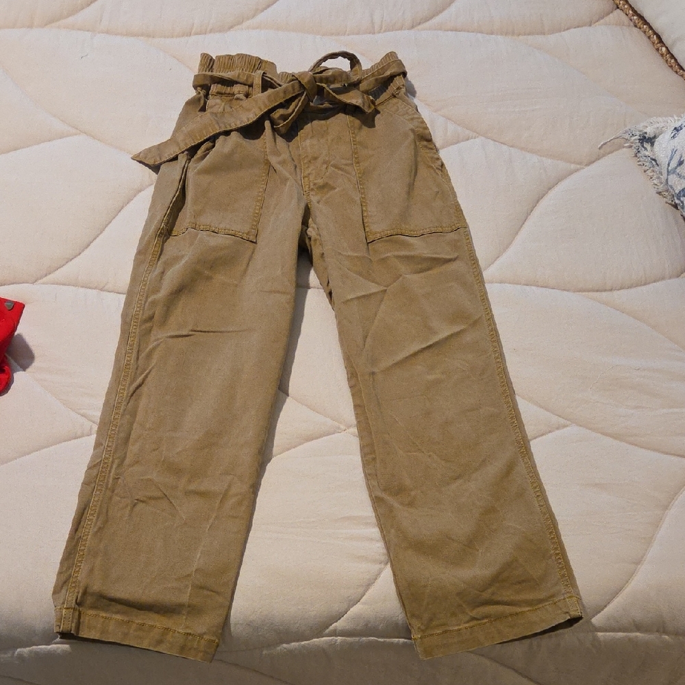 Brown Cargo Pants with Belt